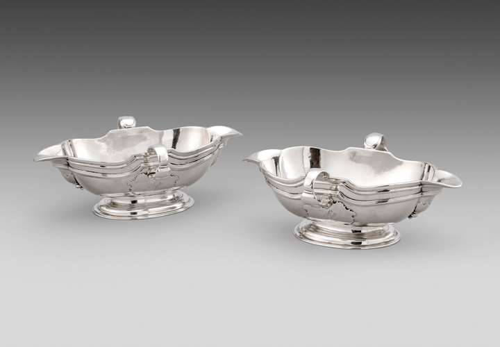 A Pair of George I Irish Sauce Boats